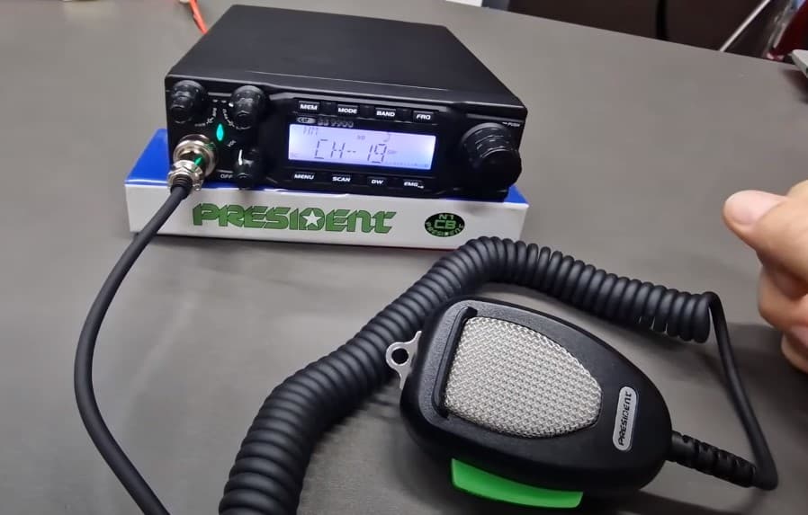 CRT 9900 V4 EXPORT + President DIGIMIKE radio amatorskie AM/FM/SSB TRX 60W - 5-stopniowa redukcja szumów NRC, świetna modulacja, miękki przewód