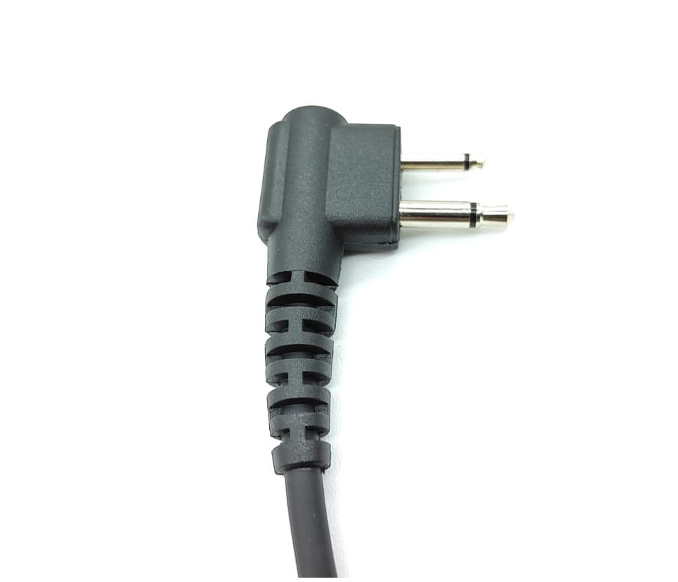 JETFON JR-E1703 mikrofonosłuchawka z zausznikiem D, mikrofon noise cancelling, wtyk 2-pin Motorola np. CP040 CP140 GP300 DP1400 XT420 XT460, Yaesu FT-4X, FT-65