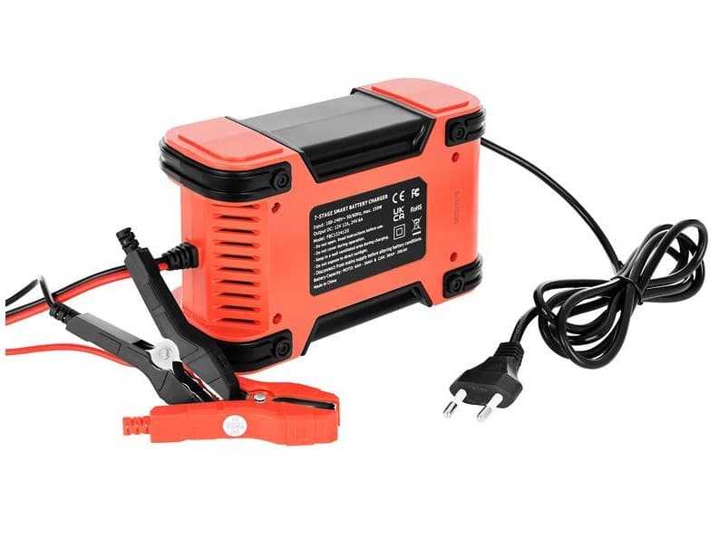 AZO BC-12 prostownik automatyczny do akumulatorów 12V/24V - ładowarka samochodowa 12A/6A