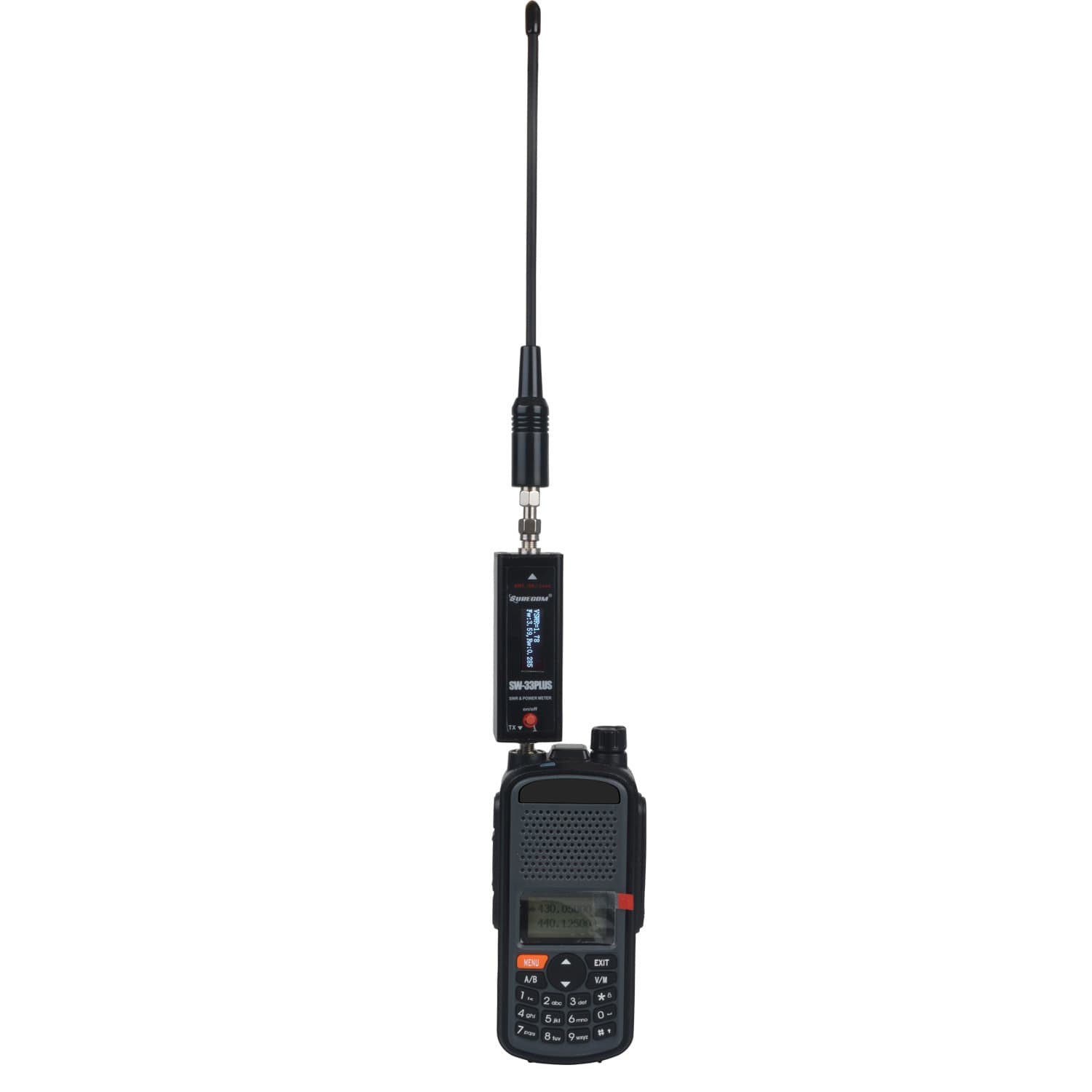 Surecom SW-33 PLUS cyfrowy reflektometr VHF/UHF 125-525 MHz - pomiar SWR/POWER miernik, POLSKA INSTRUKCJA