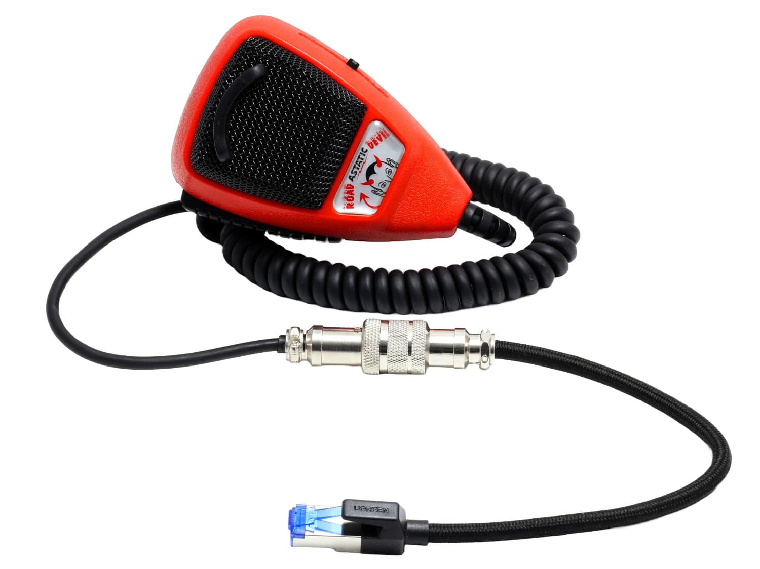 Adapter mikrofonowy PREMIUM PLUS do CRT 7900 V Turbo - do mikrofonów 6-pin President, zasilanie z radia, sznurowany SUPERJAKOŚĆ
