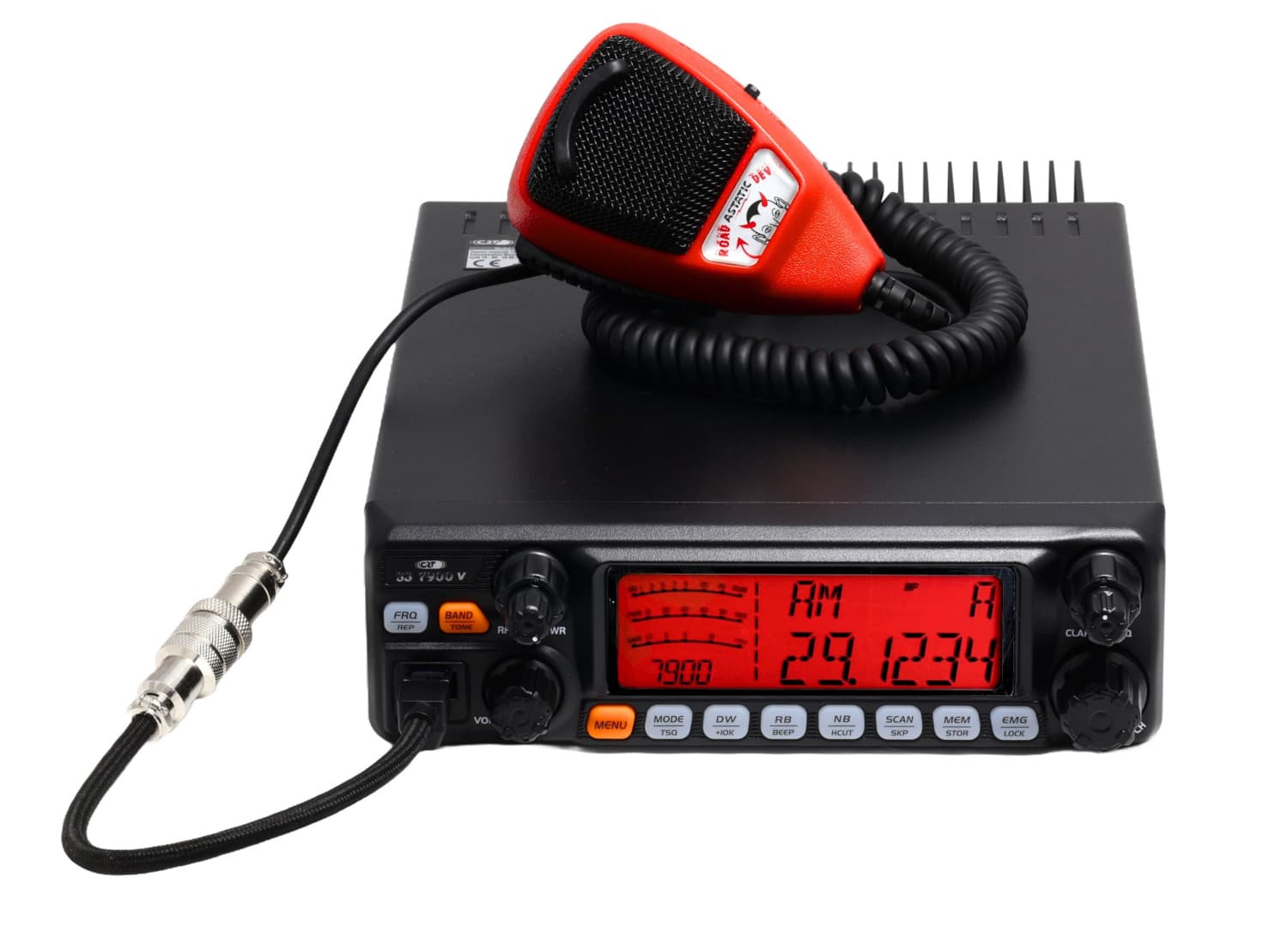 Adapter mikrofonowy PREMIUM do CRT 7900 V Turbo - do mikrofonów 6-pin President, sznurowany SUPERJAKOŚĆ