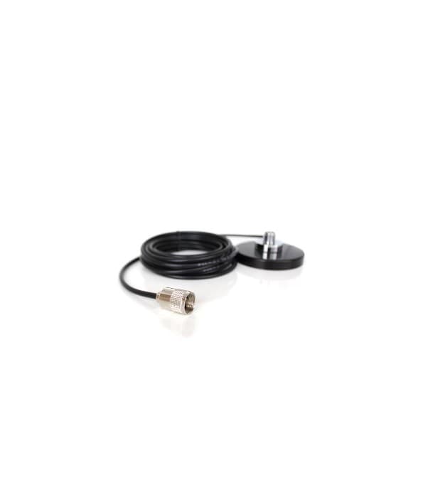 Komunica PWR-BM-90 podstawa magnetyczna 90mm typ PL (magnes) do anten wkręcanych, kabel 5m z wtykiem UC-1 do radia