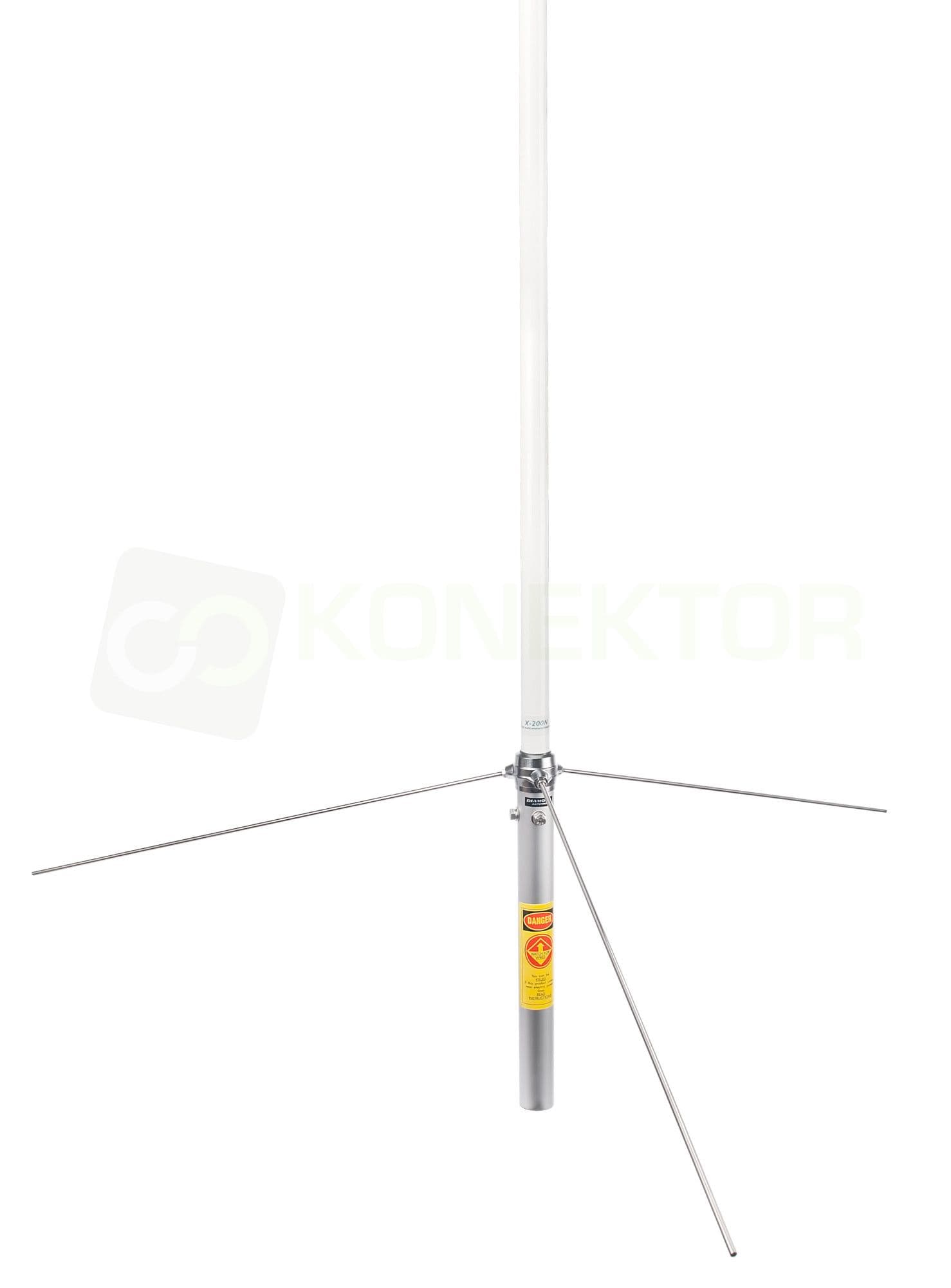 Diamond F23H antena bazowa VHF 3 x 5/8 fali 144-174MHz długość 520cm, włókno szklane