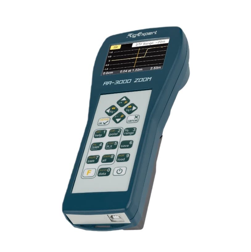 RigExpert AA-3000 Zoom analizator antenowy 0.1-3GHz, Bluetooth