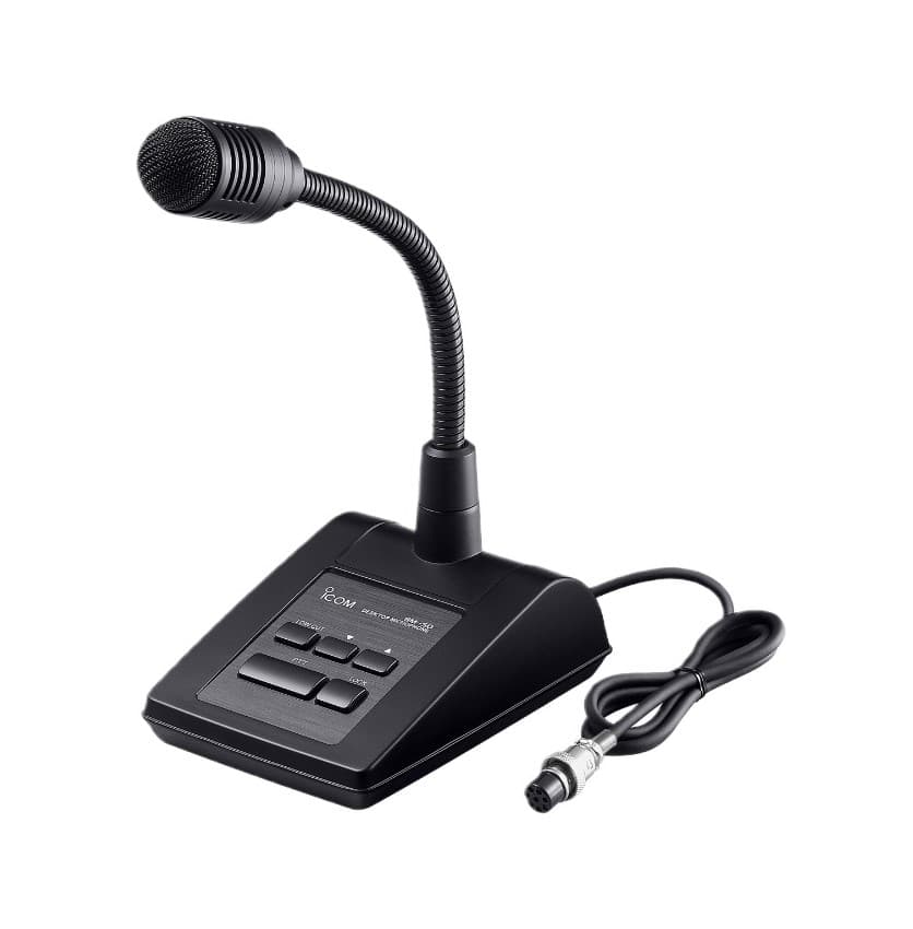 Icom SM-50 mikrofon dynamiczny stołowy z przedwzmacniaczem, funkcja UP/DOWN np. do IC-7100, IC-7300, IC-9700