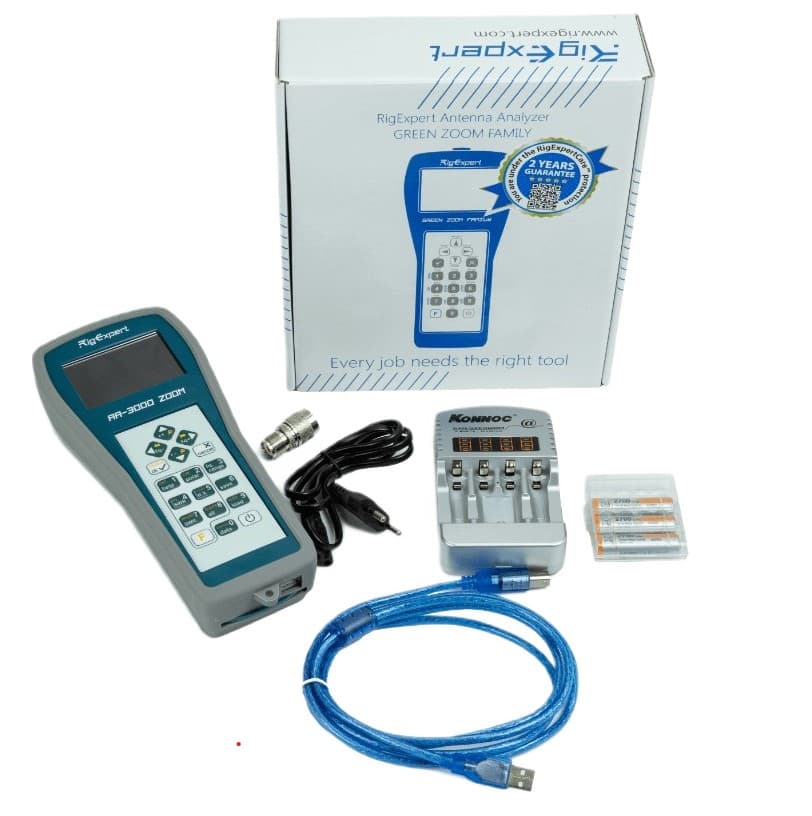 RigExpert AA-3000 Zoom analizator antenowy 0.1-3GHz, Bluetooth