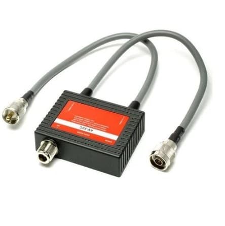 Duplexer AVAIR AV-32C 1.8-56MHz/140-470MHz mikser antenowy / duplekser HF+VHF/UHF wtyki PL-259+N / gniazdo N (AV-32CNMNM)