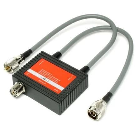 Duplexer AVAIR AV-35C 1.8-30MHz/49-470MHz mikser antenowy / duplekser HF/VHF+UHF wtyki PL-259+N / gniazdo N (AV-35CNMNM)