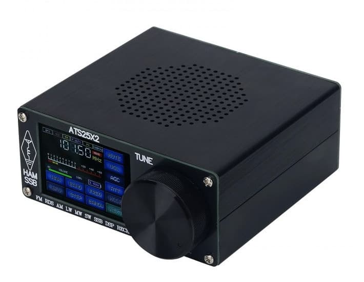 ATS-25 X2 SI4732 ultrakompaktowy przenośny odbiornik KF szerokopasmowy 150kHz-30MHz AM/FM/SSB, dotykowy wyświetlacz (najnowsza wersja X2)