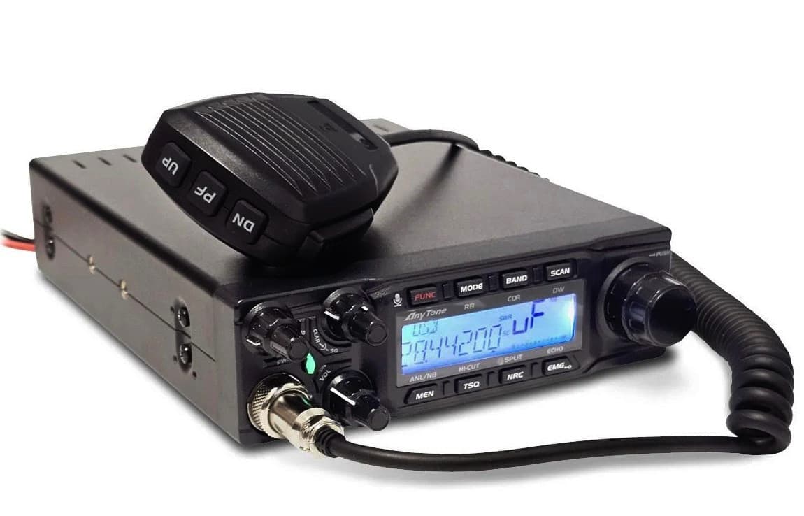 AnyTone AT-6666 PRO EXPORT radiotelefon amatorski 21-30MHz (10m, 12m, 15m, CB) AM/FM/SSB 80W, ASQ, RF Gain, NRC, echo (AnyTone AT-6666PRO)