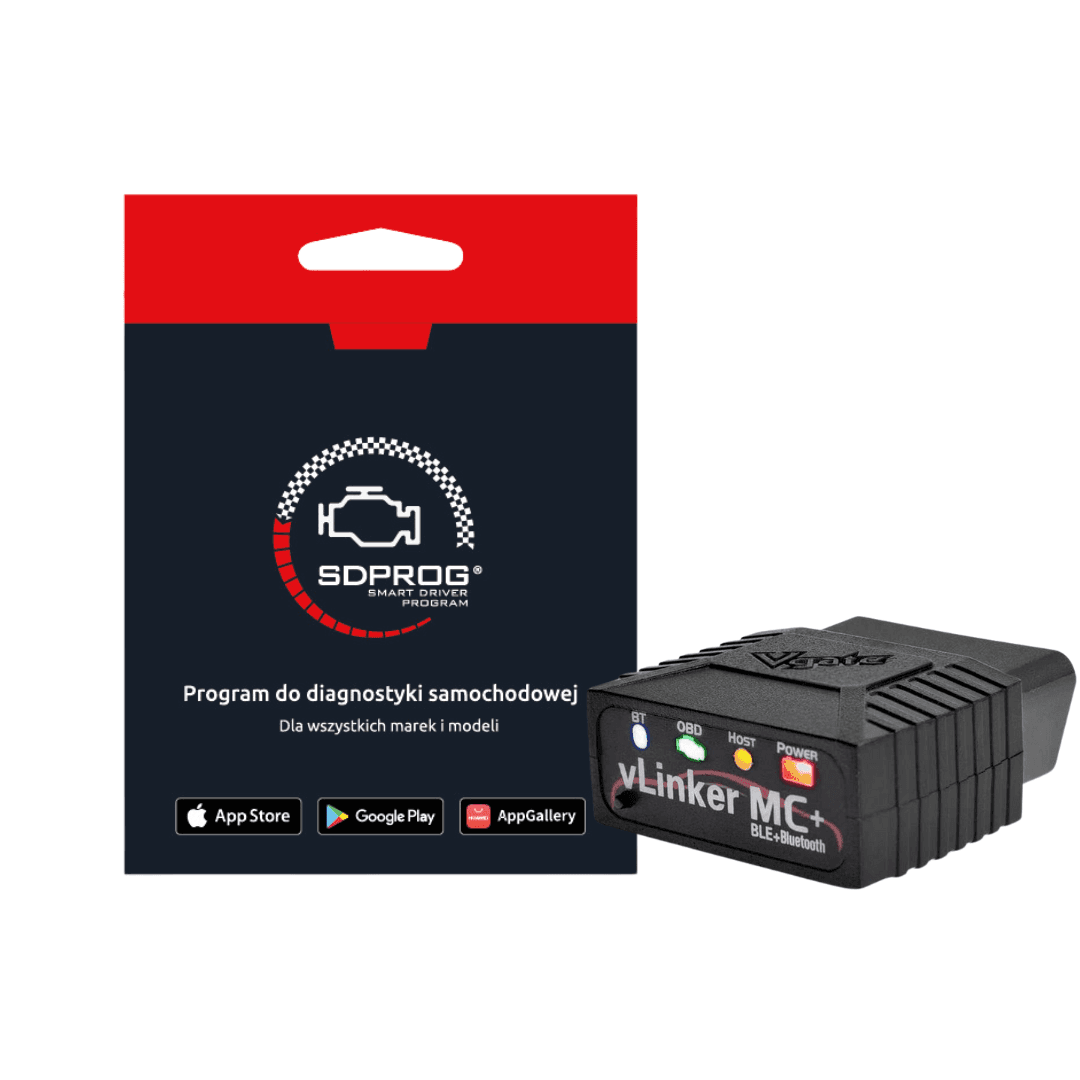 Interfejs vLinker MC+ BT 4.0 + SD PROG oprogramowanie po polsku kompletny zestaw diagnostyczny do iOS/Android/Windows