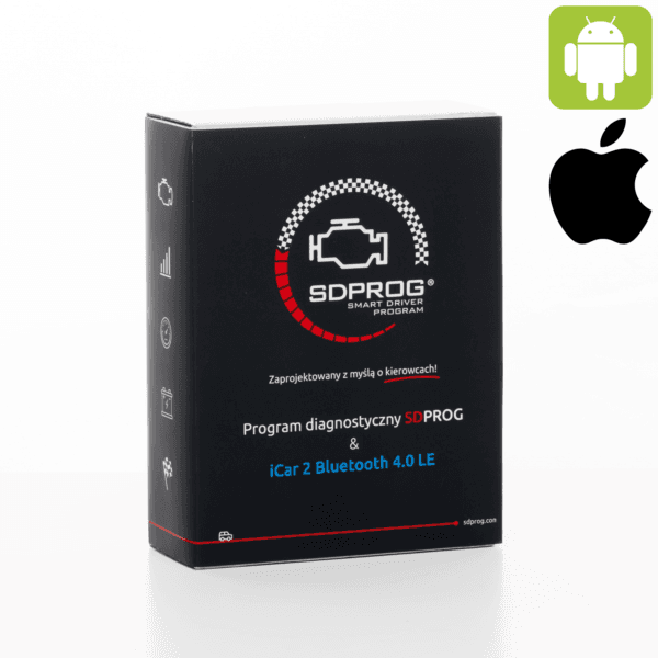 Interfejs VGATE iCAR PRO BT 4.0 + SD PROG oprogramowanie po polsku kompletny zestaw diagnostyczny do iOS/Android/Windows