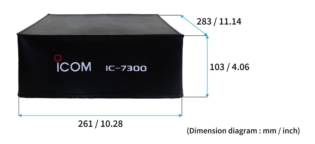 Icom LC-7300 oryginalny pokrowiec etui do IC-7300
