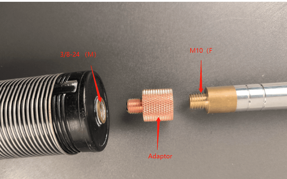 2x adapter 3/8 - M10 JNCRadio - do anten, masztów itp.