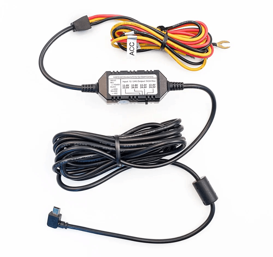 VIOFO HK4 ACC do modelu A139, T130, A119 Mini 2, A229 Plus, A229 Pro, A329 - zaawansowany moduł zasilania kamery samochodowej (z zapłonem) - adapter 12/24V do trybu parkingowego