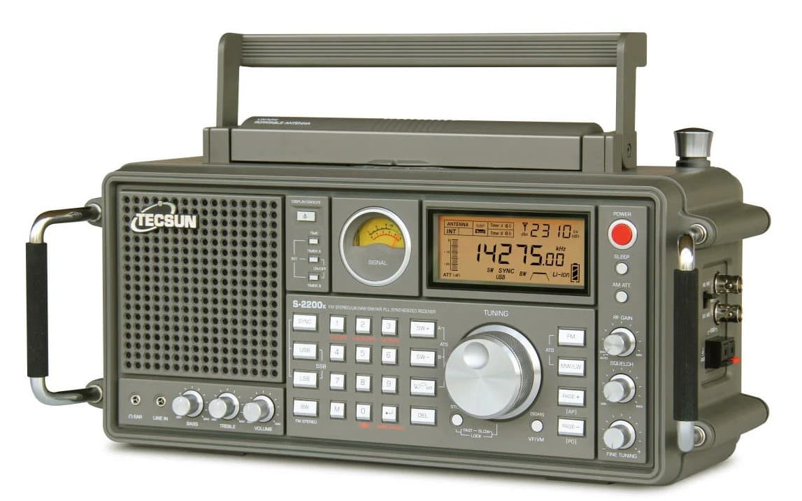 TECSUN S-2200x zaawansowany odbiornik globalny z squelch, RF Gain, SSB, DSP, FM Stereo/MW/LW/SW, airband, odsłuch CB/KF - PEŁNA POLSKA INSTRUKCJA (następca Tecsun S-2000)
