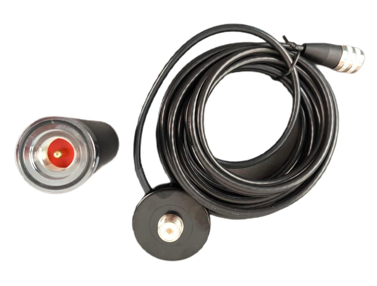 JNCRadio XGP dyskretna antena VHF/UHF długość tylko 10cm, podstawa magnetyczna z kablem 5m, wtyk UC-1