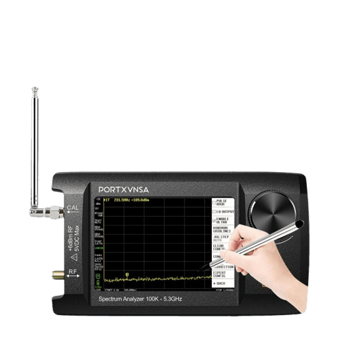 PORTXVNSA SA5 przenośny analizator widma 100kHz-5,3GHz, generator sygnału, duży wyświetlacz 4"