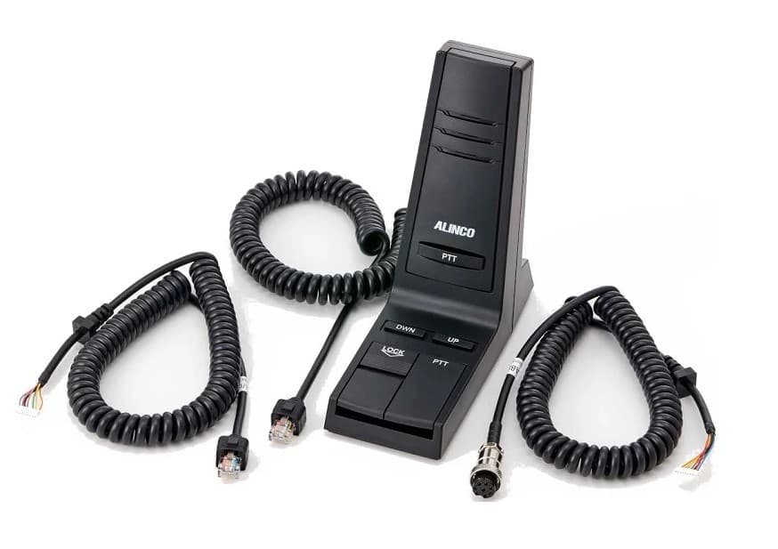Alinco EMS-98 mikrofon dynamiczny stołowy, przedwzmacniacz, funkcja UP/DOWN - do radiostacji Alinco, Kenwood