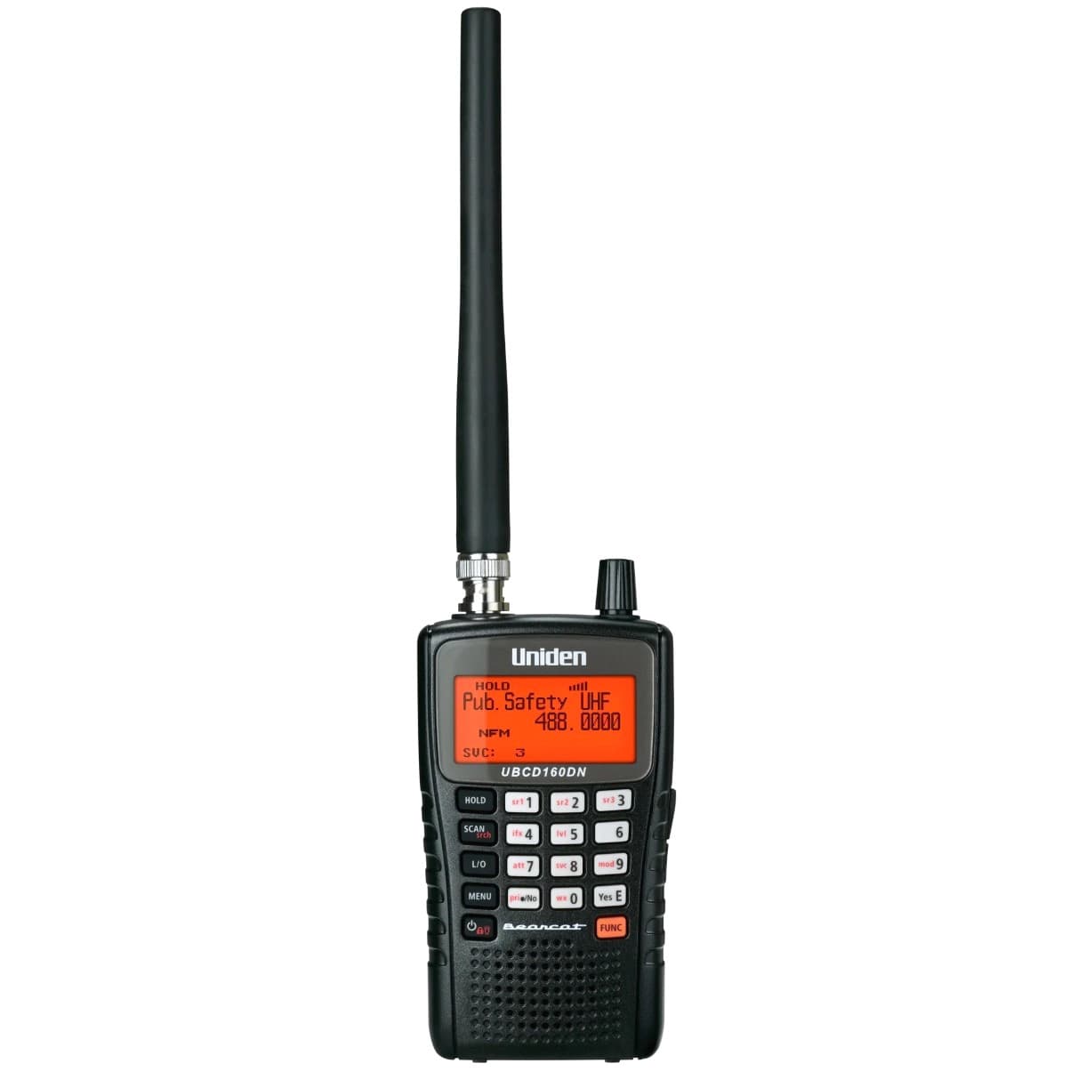 UNIDEN UBCD160DN skaner radiowy analogowo-cyfrowy 25-960MHz AM, FM, DMR, dPMR, NXDN (np. odsłuch CB radio, airband, służby, kolej, morskie)