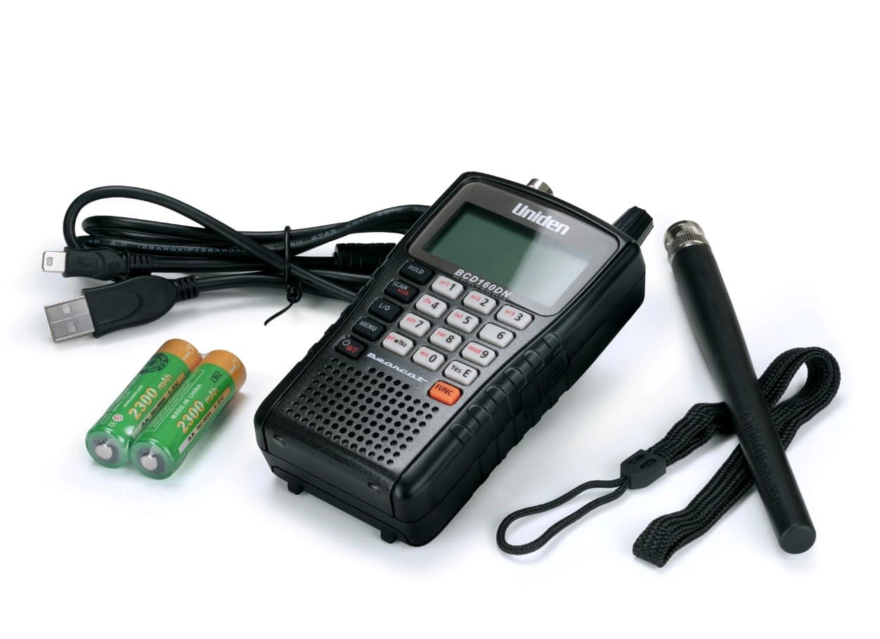 UNIDEN UBCD160DN skaner radiowy analogowo-cyfrowy 25-960MHz AM, FM, DMR, dPMR, NXDN (np. odsłuch CB radio, airband, służby, kolej, morskie)