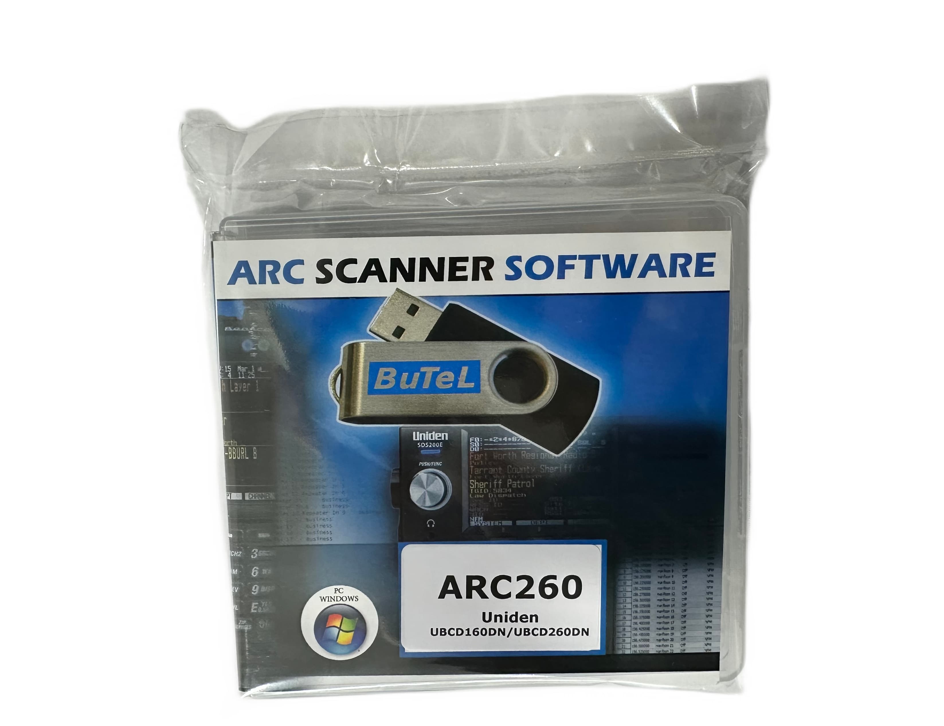 BUTEL ARC-260 oprogramowanie do skanerów Uniden UBCD 160 DN, UBCD 260 DN, BCD 160 DN, BCD 260DN