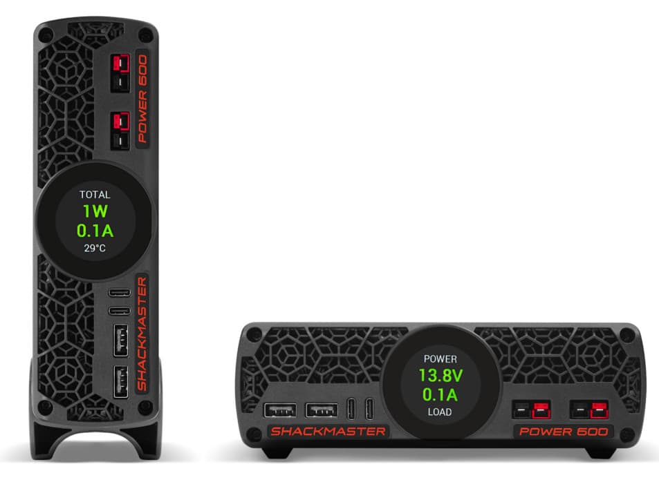 RigExpert Shackmaster Power 600 zasilacz impulsowy 40A - do zastosowań w radiokomunikacji, systemów PoE