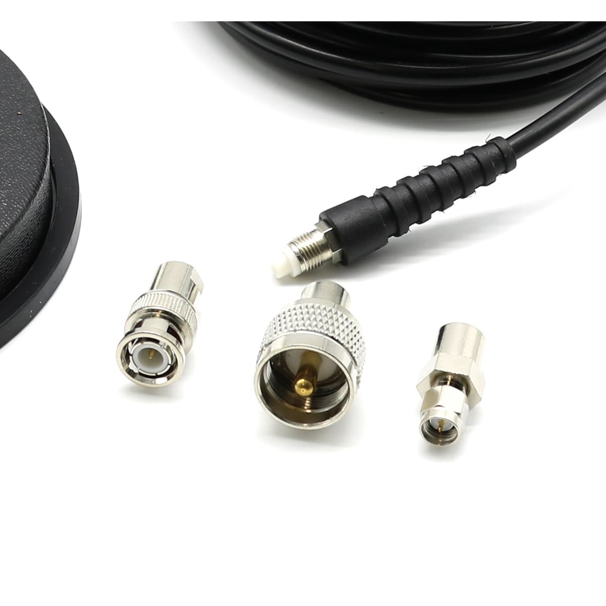 Maas PM-6 Airband antena samochodowa 66cm na pasmo lotnicze 108-136 MHz do skanera, radia airband (z adapterami BNC, SMA, UC-1)