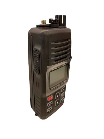 Standard Horizon HX-400E ręczny radiotelefon morski WODOSZCZELNY IPX8, moc 5W, scrambler, pasmo morskie + VHF 134-174MHz 2w1