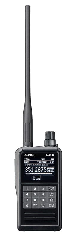 Alinco DJ-X100E skaner szerokopasmowy 30MHz - 470MHz analogowe FM/NFM/AM/NAM cyfrowe NXDN/DMR/D-STAR/C4FM/DCR (Alinco DJ-X100 wersja europejska)