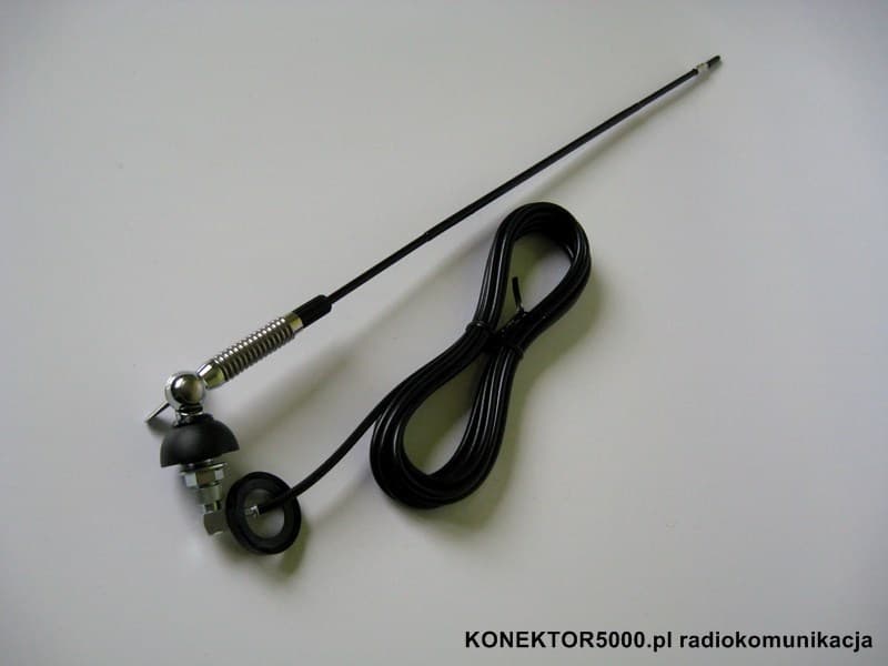 SIRIO T-27 Antena CB helikalna CLC montażowa 62cm kabel 4m (podobna do Sirio T-3 27)