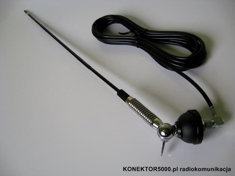 SIRIO T-27 Antena CB helikalna CLC montażowa 62cm kabel 4m (podobna do Sirio T-3 27)