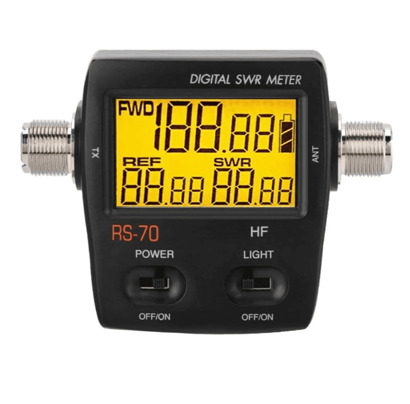 NISSEI RS-70 MAX cyfrowy reflektometr 1.6-60 MHz - pomiar SWR / POWER w AM/FM/SSB/CW - miernik POLSKA INSTRUKCJA (Nissei RS-70MAX)