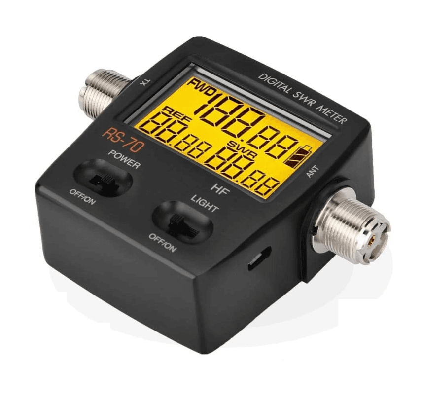 NISSEI RS-70 MAX cyfrowy reflektometr 1.6-60 MHz - pomiar SWR / POWER w AM/FM/SSB/CW - miernik POLSKA INSTRUKCJA (Nissei RS-70MAX)