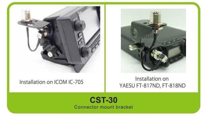 Comet CTS-30 uchwyt antenowy SO-239 PL do radiostacji Icom IC-705, Yaesu FT-817, FT-818