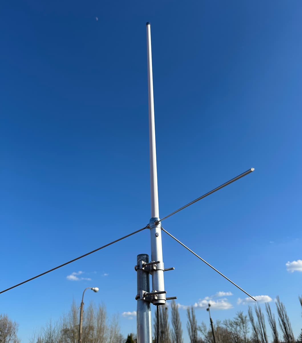 RADIORA X-70 antena bazowa VHF 70MHz długość 130cm (włókno szklane, fiberglass, złącze PL) antena stacjonarna na pasmo 4m 70-72MHz