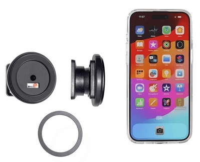 BRODIT uchwyt uniwersalny MagSafe magnetyczny do ProClip - np. do iPhone 14, iPhone 15, iPhone 16, iPhone 17 *SUPERJAKOŚĆ* 5 lat gwarancji (Brodit 217066)