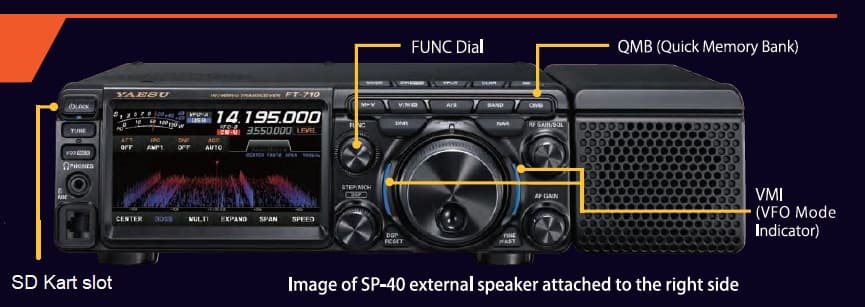 YAESU FT-710 AESS EXPORT radiotelefon amatorski HF/6m 100W, 5 LAT GWARANCJI, CashBack 200€
