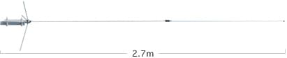 Diamond CP22E antena bazowa VHF 2 x 5/8 fali 144-174MHz długość 270cm np. pogotowie, straż pożarna, policja, kolej, pasmo morskie