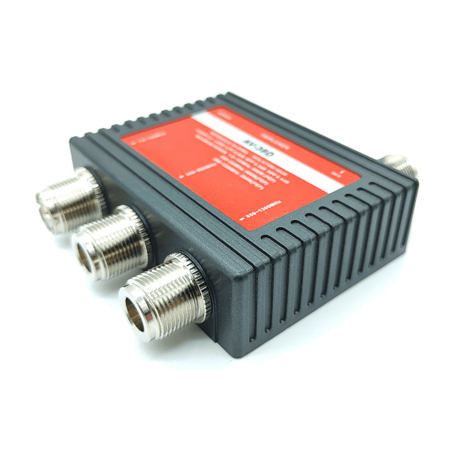 Triplexer AVAIR AV-38D 1.6-160/350-550/850-1300MHz (triplekser np. do Icom IC-9700)