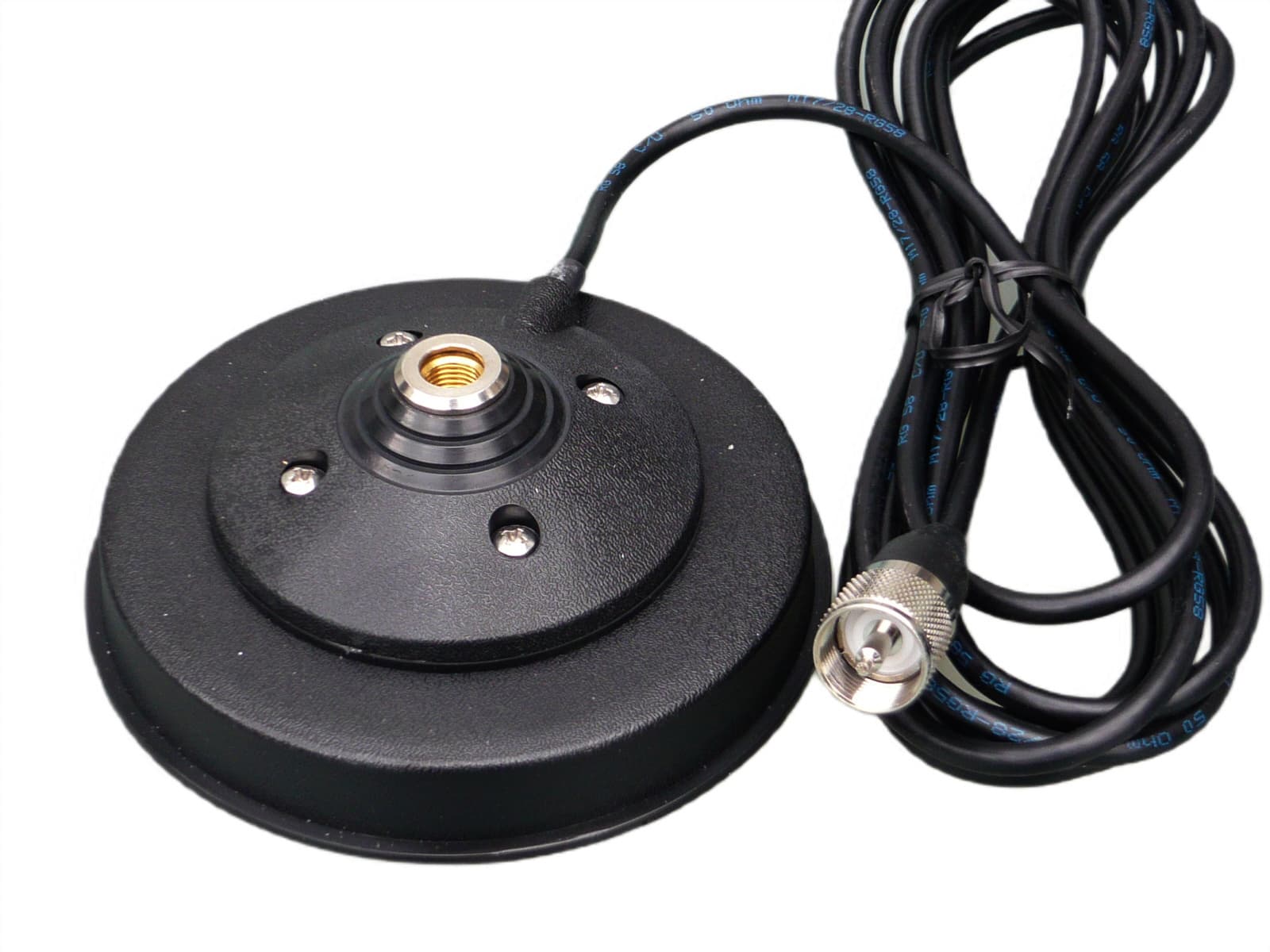 SIRIO POWER-MAG 125 montaż 3/8 podstawa magnetyczna 12,5cm (magnes 125mm) kabel 3,60m wtyk UC-1 np. do anten AMPRO, FireStik, Wilson