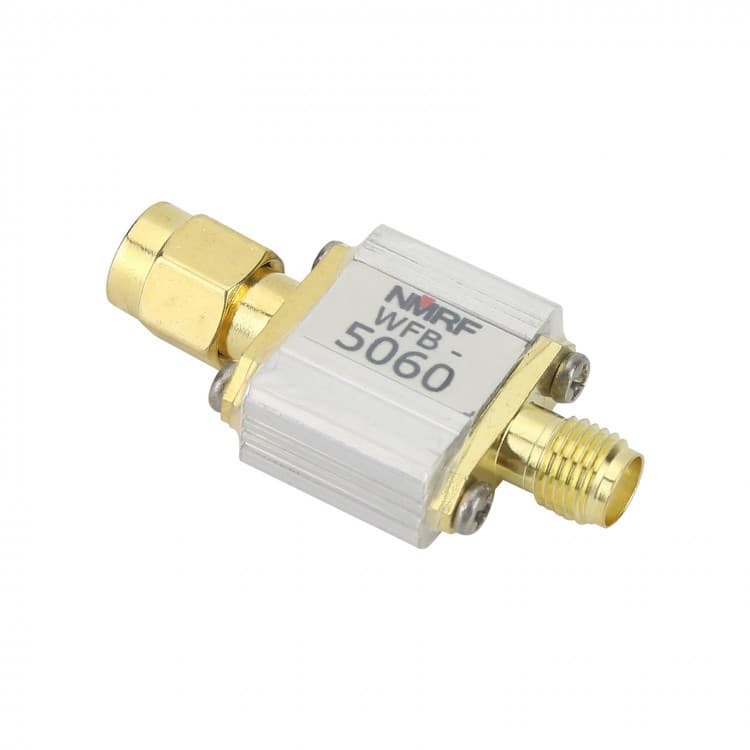 Filtr pasmowy WFB-5060 5000-6000MHz - np. systemy bezprzewodowe UWB, WiMAX, Wi‑Fi WLAN 5GHz