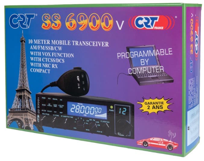 CRT 6900 V (najnowsza wersja V8) radiotelefon 10m 25-30MHz AM/FM/SSB 40W, NRC, CTCSS/DCS