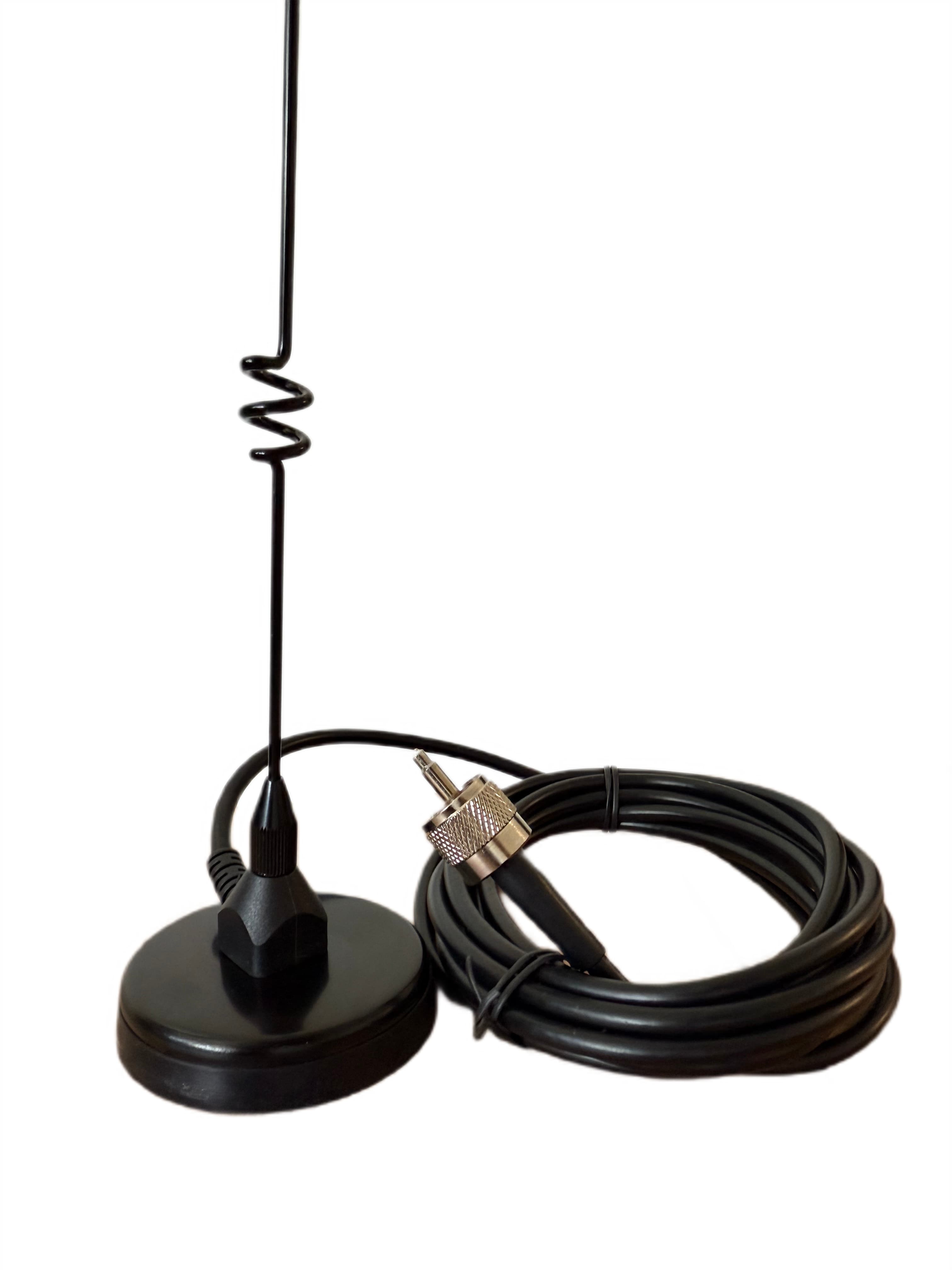 COMTRAK EX-35 UV PL 50cm antena samochodowa VHF UHF na magnesie z wtykiem UC-1 - do radia przewoźnego, skanera, odbiornika SDR, krótkofalówki