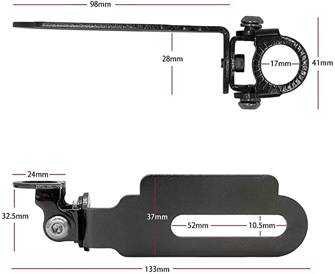 Comtrak MB-160 L uchwyt do montażu anteny CB KF VHF UHF przy tablicy rejestracyjnej motocykla / skutera (uchwyt CB UKF do motocykl)