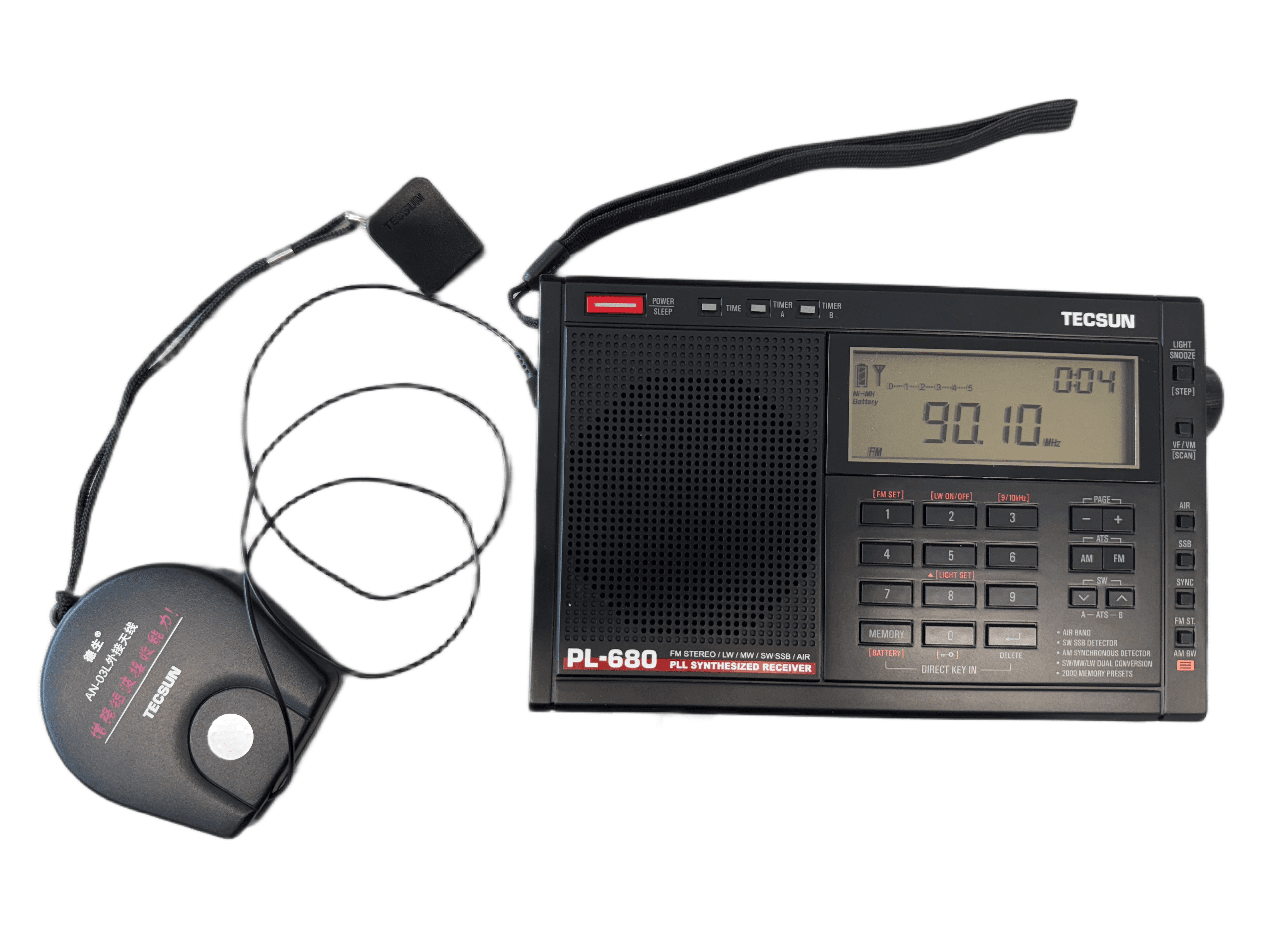 Tecsun AN-03L kieszonkowa antena linkowa SW/FM do odbiorników globalnych np. do Tecsun, XHData, Sangean itp.