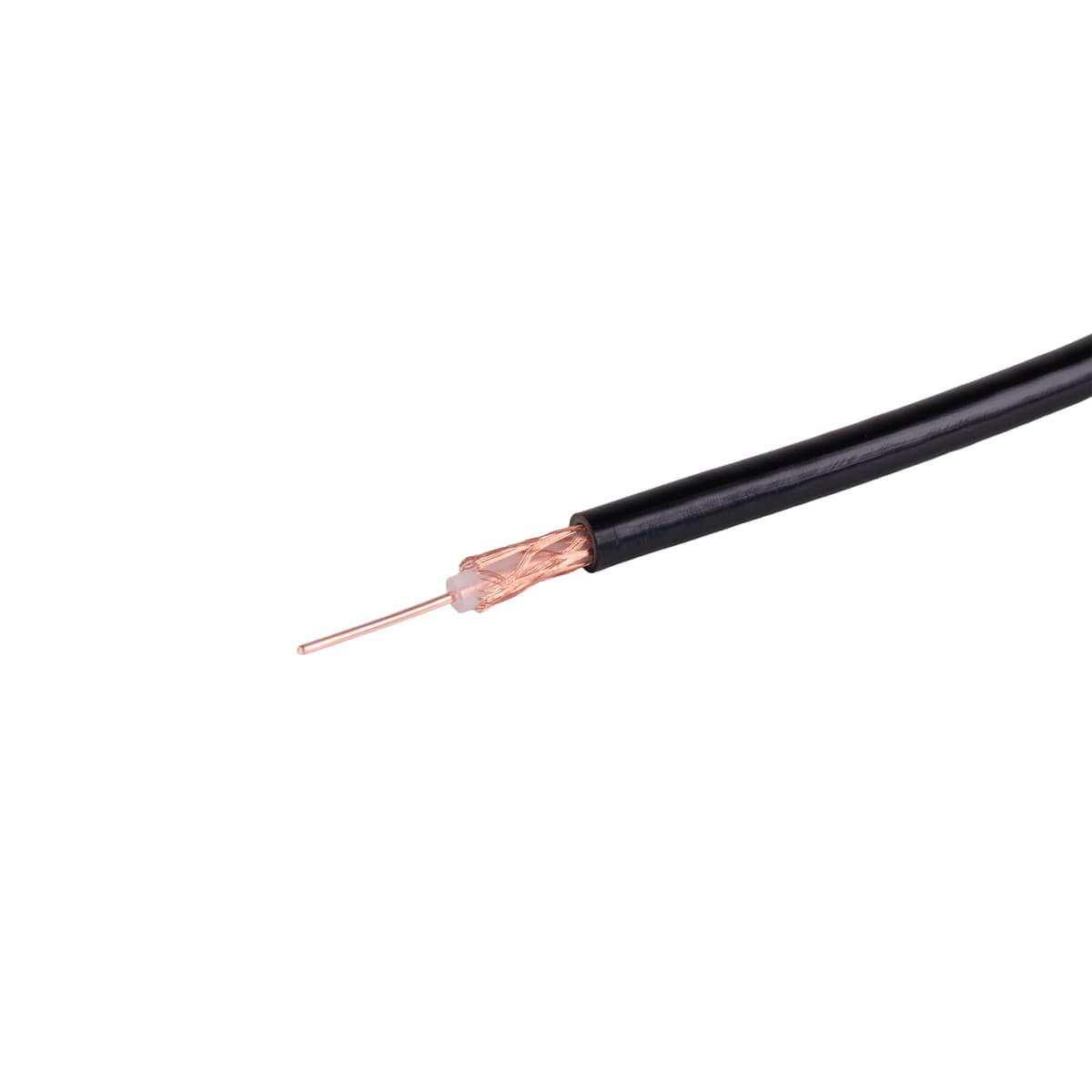 MAAS RG-58 C/U przewód koncentryczny 5mm - gorąca żyła drut miedziany, miękka otulina - kabel 50 Ohm do anten CB, KF, VHF, skanerów, SDR itp.