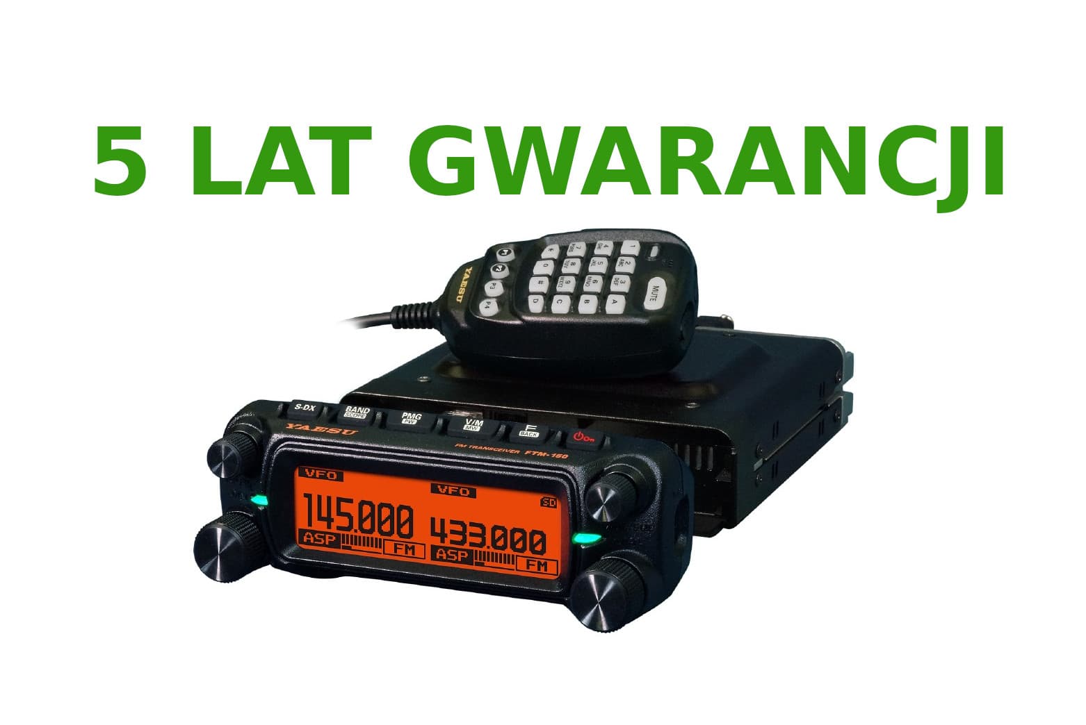 YAESU FTM-150E ASP EXPORT radiotelefon amatorski VHF/UHF - 5 LAT GWARANCJI, zakres 137-174/400-480MHz