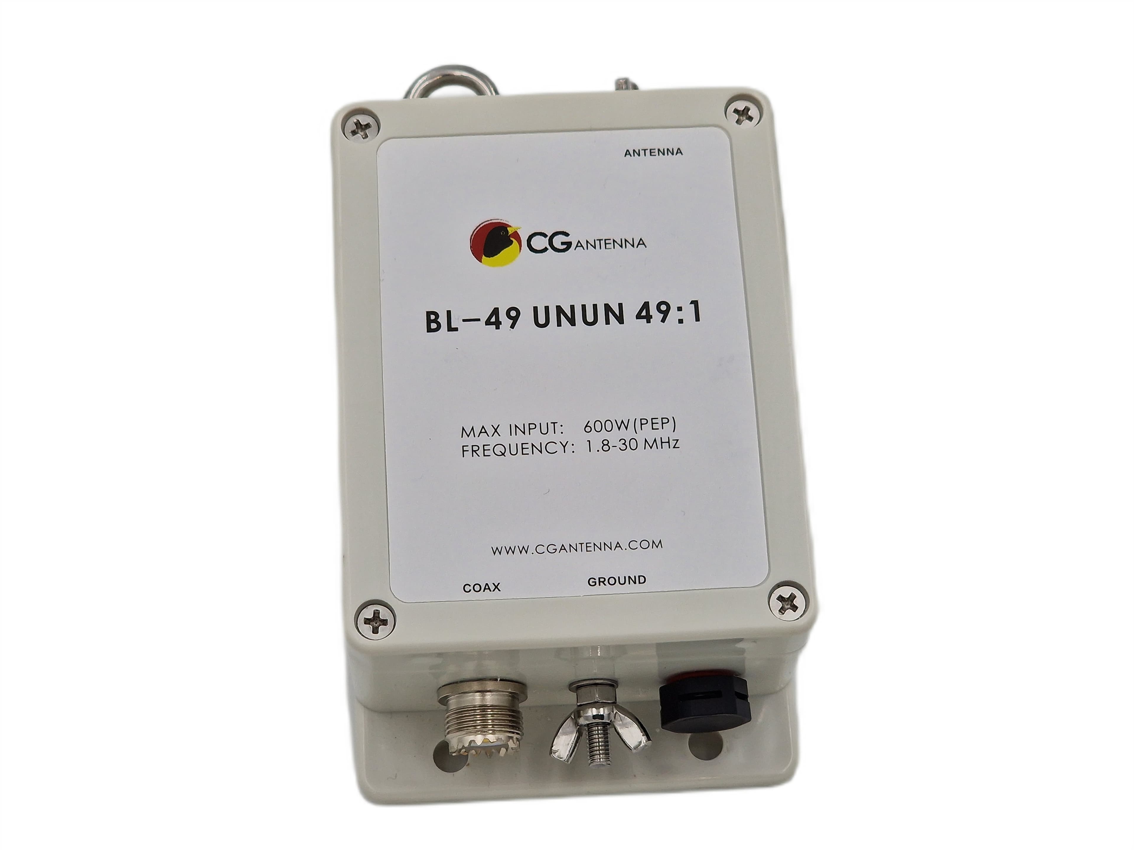 CG Antenna BL-49 balun UNUN 49:1 zakres 1.8-30MHz / 600W (PEP) transformator antenowy do anten typu END-FED